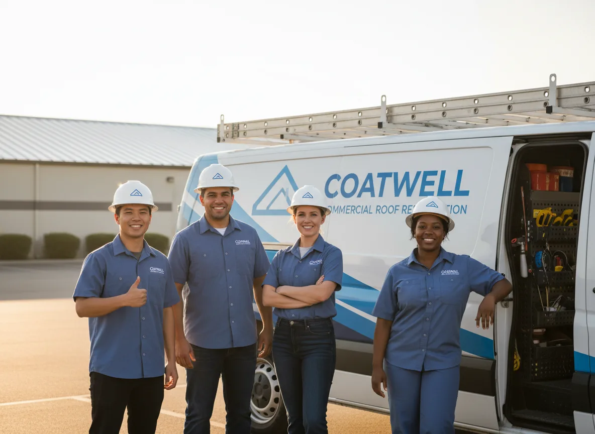 Commercial roof coating company in Rock, KS